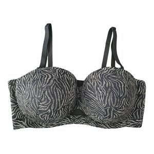 Cacique Animal Print Strapless Multi Way Bra Size 46DD